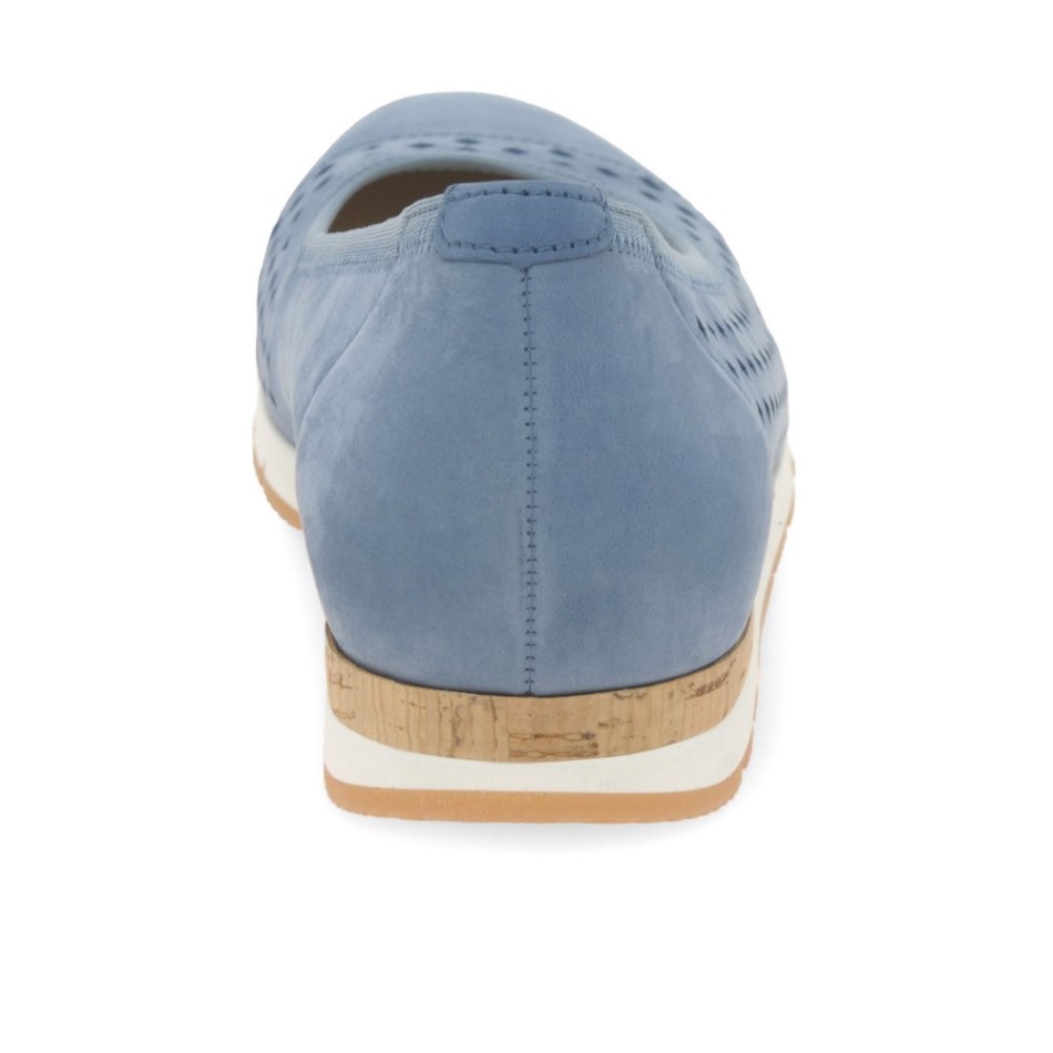 Gabour | Exclusif Berry Dames Punch Détail Chaussures Ciel Nubuck